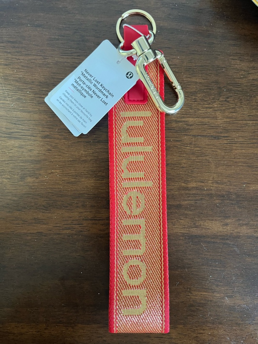 lululemon never lost keychain lunar new year